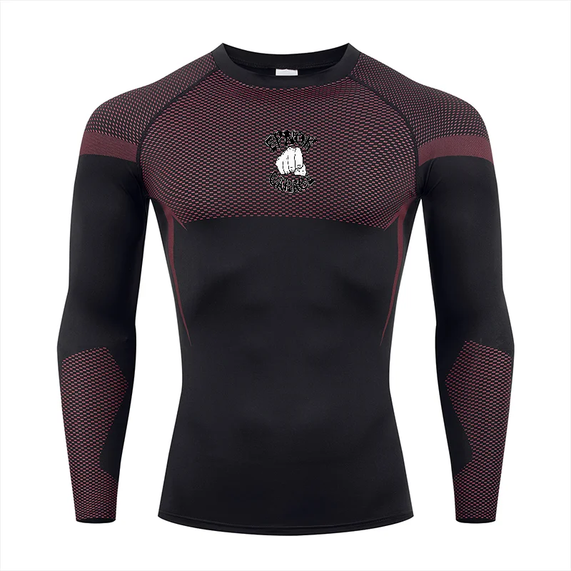 EPNOX GARAGE Bold Stylized Dotted Outline White Text with Clenched Fist Graphic Sports Apparel Fitness Training Equipment for