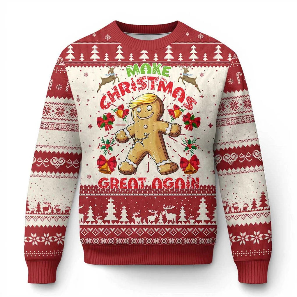 Gingerbread Man Oh Snap Xmas Ugly Christmas Sweater Funny Gingerbread Pattern Sweatshirts Pullover Boys Women Jumper Sweaters