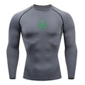Men's Tight T-Shirt Running Compression Compression T Shirt Gym Fitness Jogging Long Sleeve Male Casual Shirt Tops