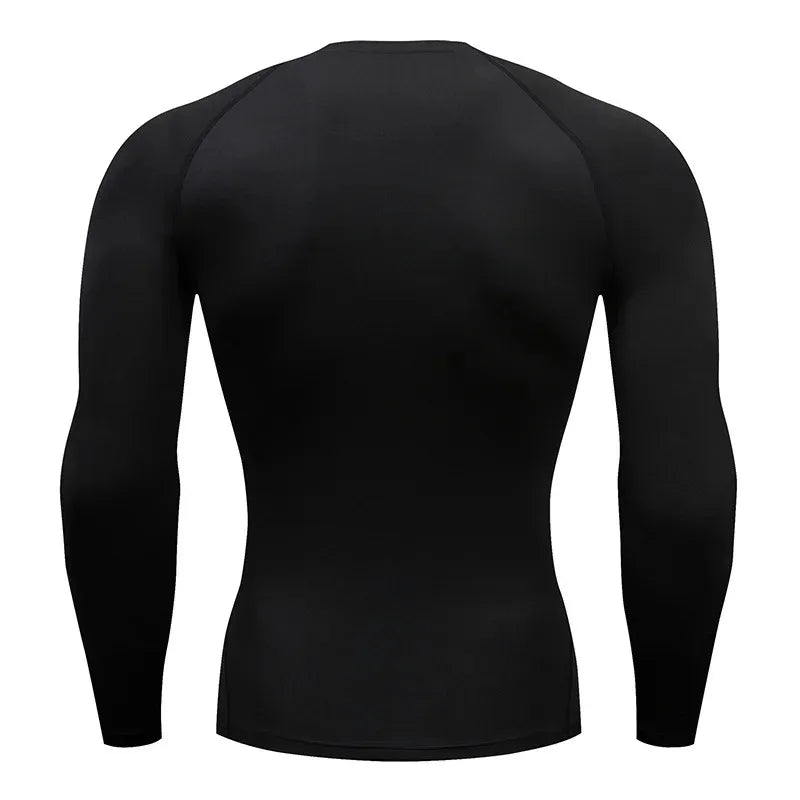 Men Compression Long Sleeve T shirt Autumn Running Sport Tee Gym Fitness Sweatshirt Jogging Tracksuit Athletic Rashguard Top
