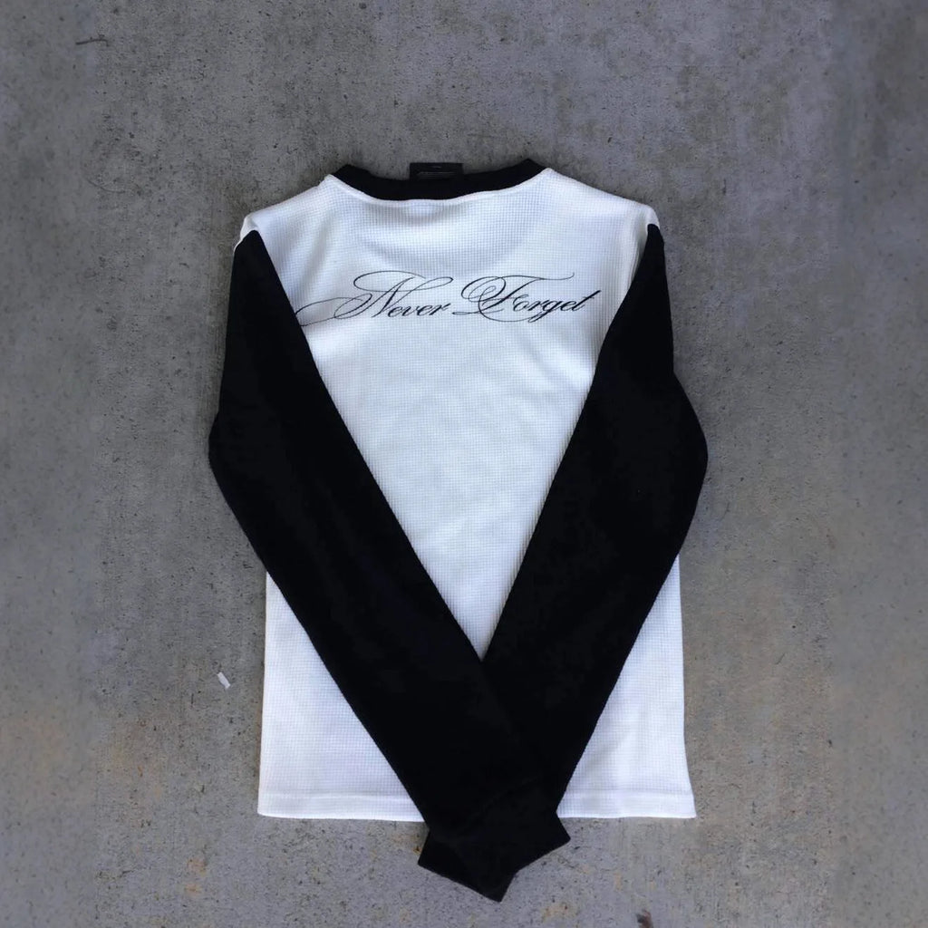 New Long Sleeve T-shirt Dark Retro y2k Printed Top High Street Gothic Trendy Dress ins