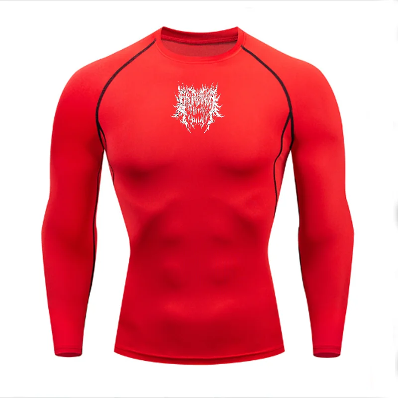 Men's Women's Quick Dry Sports Long Sleeve T-shirt, Stylish Monochromatic Abstract Spiky Frost Pattern, Moisture Wicking Elas